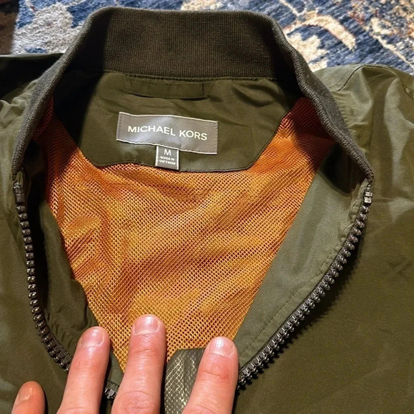NWT Michael Kors MK Designer Lux Men’s Jacket/Coat Military Olive MSRP $125 MED - Picture 5 of 12